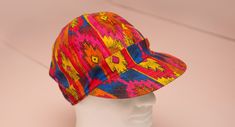 Vintage & rare KROMER Union Made in USA Milwaukee multicolor red-yellow etc aztec pattern cap. Unite No. 184. Made in USA. Size marked as 7 1/2 or 60. Would say that fit is around 58-60 cm or 23.23" - 23.63" inches Very good pre-used vintage condition. 9/10. Very fresh but the peak has in the middle slight fold but it's not too profound. Multicolor Flat Bill Baseball Cap For Outdoor, Retro Multicolor Hats For Outdoor, Retro Multicolor Cap, Retro Multicolor Adjustable Hats, Funky Multicolor Cap, Adjustable Retro Multicolor Hats, Colorful Adjustable Cap, Vintage Multicolor Hats For Outdoor, Vintage Multicolor Hats, One Size Fits Most