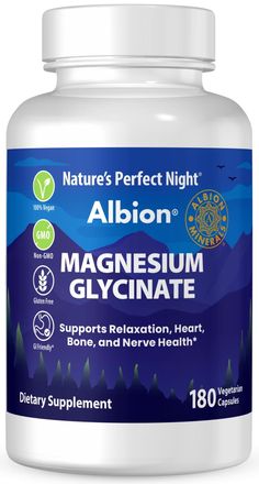 PRICES MAY VARY. Optimal Absorption and GI Friendly. We use a highly absorbable form of Magnesium that is also gentle on the stomach to deliver a product that supports Relaxation, Heart, Bone, and Nerve Health. Premium Magnesium. Our Magnesium is sourced from Albion Minerals, the global leader in chelated minerals for maximum absorption and bioavailability. Clean. Our formula is super-clean using all natural ingredients and CONTAINS NO: Stearates, Silicon Dioxide, Titanium Dioxide, Gelatin, Milk Autoimmune Recipes, Best Magnesium, Nerve Health, Magnesium Benefits, Magnesium Glycinate, Organic Supplements, Calcium Supplements, Deep Cleaning Tips, Vitamins For Skin