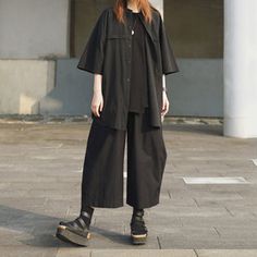 Loose Wide Leg Pants, Black High Waist, Hip Length, Leg Pants, Wide Leg Pants, Black Fashion, High Waist, Wide Leg, High Waisted