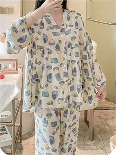 Daily Use Outfit For Women, Korean Night Outfit, Night Suits Pajama Set, Shein Pajamas, Winter Night Suit, Night Wear Pajamas, Night Wear Dress, Cotton Night Dress, Night Suit For Women