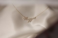 Cheap Customizable Pink Name Necklace, Luxury Gold Necklaces With Cut Dana, Gold 14k Name Necklace For Anniversary, 14k Gold Pendant Necklace For Anniversary, Elegant Gold Custom Necklace For Anniversary, Custom 14k Gold Necklace For Anniversary, Dainty Anniversary Necklace, 14k Gold Hallmarked Necklaces For Anniversary, Hallmarked 14k Gold Necklaces For Anniversary