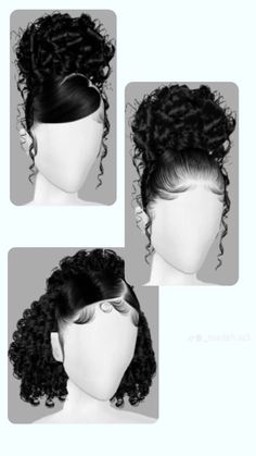 Hairstyles For Natural Hair 4c, Diy Hair Wig, Quick Curly Hairstyles, Black Kids Braids Hairstyles, Virtual Hairstyles, Peinados Hair Styles, Hairstyle Examples, Mixed Curly Hair