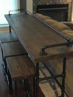 a living room with a couch and table in it