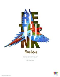 a colorful bird with the words be the ink on it