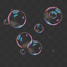 soap bubbles floating in the air on a black background png clipart free for personal use