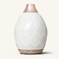 Nwt Young Living Desert Mist Ultrasonic Diffuser Is A Custom Designed Diffuser Made To Look Like An Elegant And Beautiful Vase. The Design Features A Romantic Moroccan Trellis Pattern, Which Brings A Sense Of Erotic To Your Home Or Office. It Functions As A Humidifier, Atomizer, And Aroma Diffuser All In One. This Diffuser Offers Multiple Settings- High, Low, And Intermittent Mode- To Permeate Your Home Or Office For Up To 10 Hours Of Blissful Aromatherapy. The Desert Mist Is Designed To Run Lon Young Living Lavender, Elegant Vase, Mist Diffuser, Humidifier Essential Oils, Elegant Vases, Moroccan Trellis, Romantic Candles, Trellis Pattern