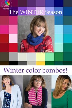 Winter Color Combinations, Color Analysis Winter, Bright Winter Outfits, True Winter Color Palette, Winter Skin Tone, Cool Winter Color Palette, Deep Winter Palette, Deep Winter Colors, Color Outfits