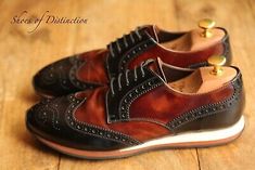 Handmade Men's Two Tone Wing Tip Brogue Lace Up Dress Shoes, Real Leather Shoes | eBay Designer Wingtip Leather Shoes With Rubber Sole, Designer Brown Wingtip Leather Shoes, Designer Brown Leather Shoes With Brogue Detailing, Designer Wingtip Leather Shoes With Brogue Detailing, Designer Wingtip Oxfords With Leather Sole, Designer Wingtip Dress Shoes With Brogue Detailing, Designer Wingtip Dress Shoes With Rubber Sole, Designer Wingtip Dress Shoes For Derby, Designer Goodyear Welted Wingtip Dress Shoes