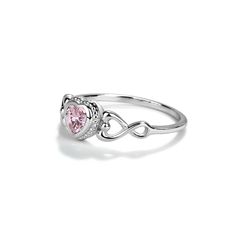 Precious sterling silver birthstone ring for children with a heart-shaped Pink CZ stone or October birthstone. These are high-quality rings with rhodium plating to prevent tarnish for little girls, toddlers, kids, and children. The are great pinky rings as well. This comes in a black velvet heart ring box and is available in sizes 1-5. Ring Sizing: https://cherishedmomentsshop.com/pages/sizing-charts Heart Ring Box, Sterling Silver Birthstone Ring, Cookie Crumble, Quality Rings, Baby Ring, Pinky Rings, Baby Rings, Kids Rings, Velvet Heart