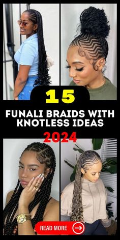 Stunning 2024 Funali Braids with Knotless Designs for Fashion Trailblazers Designer Cornrows Braids, Cornrow Patterns For Black Women, Lemonade Braids Styles, Cornrows With Knotless Braids, Stitch Braids With Knotless Braids, Funali Braids Designs, New Braid Styles 2024 For Black Women, Zig Zag Braids For Black Women, Tribals With Knotless Braids Cornrows