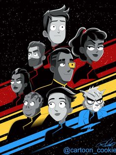 the cast of star trek into space