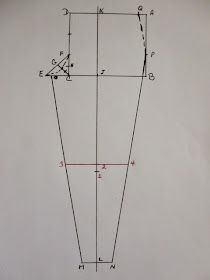 an image of a drawing with lines and numbers on it that appear to be graphing