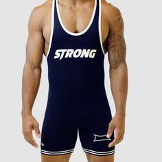 Our Classic singlet gets a fresh update with our new STrong 2.0 logo across the chest. 100% Double Knit Nylon 2 color knit leg trim IPF/USAPL/USPA Approved   Size Bodyweight (LBS) XS 95 - 115 lbs S 115 - 135 lbs M 135 - 160 lbs L 160 - 190 lbs XL 190 - 220 lbs 2XL 220 - 250 lbs 3XL 250 - 280 lbs 4XL 280 - 310 lbs 5XL 3 Sporty Fitted Crew Neck Vest, Stretch Cotton Training Vest, Fitted Racerback Training Vest, Stretch Cotton Vest For Training, Fitted Sports Vest With Crew Neck, Blue Stretch Sports Vest, Fitted Cotton Sports Vest, Fitted Cotton Vest For Sports, Fitted Tank Vest For Training