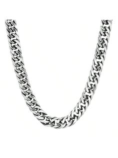 Elevate your style with our Oxidized Link Chain Necklace, a must-have wardrobe staple. This necklace effortlessly combines the toughness of a heavy link chain with the sleek-edged links of the link, offering a unique and bold design. Choose between silver or black oxidized plating options, each adding its own distinct appeal.Crafted with precision, this necklace features an oxidized link style chain that exudes a sense of rugged elegance. Its darkened finish adds depth and character, making it a Gunmetal Link Chain Necklaces, Gunmetal Link Chain Necklace, Gunmetal Cable Chain Link Necklace, Stainless Steel Cuban Link Necklace, Gunmetal Necklaces With Silver Chain In Chain Link Shape, Gunmetal Chain Link Necklace With Silver Chain, Gunmetal Silver-plated Chain Link Necklace, Cuban Link Necklace With Box Chain, Gunmetal Link Chain Necklace In Stainless Steel