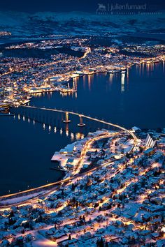 the instagram page for instagram com shows an aerial view of a city at night