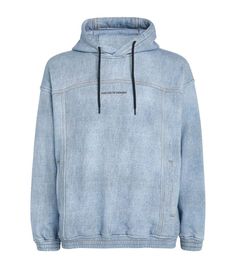 Streetwear Denim Washed Hoodie, Denim Washed Hoodie For Streetwear, Denim Blue Hoodie For Streetwear, Medium Wash Hooded Hoodie For Streetwear, Blue Denim Hoodie For Streetwear, Urban Blue Denim Hoodie, Blue Denim Urban Hoodie, Holiday Suits, Armani Sweatshirt