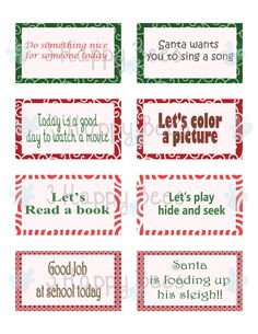 printable christmas gift tags for kids to use in the holiday themed classroom or playroom