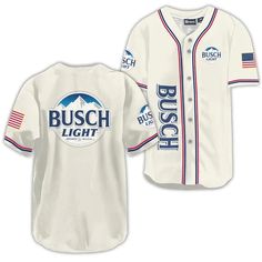 Busch Light USA Flag Baseball Jersey | Busch Light Jersey Shirt Busch Light Logo, Halloween Costumes For Family, Busch Light, Family Costumes, Summer Gifts, Light Beer, Baseball Jersey, Baseball Jerseys, Jersey Shirt