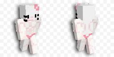 an image of a pixellated character in pink and white