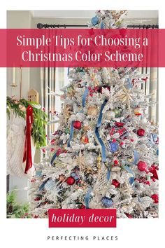 Overwhelmed by Christmas decor choices? Narrow it down by picking a theme! This post shares festive Christmas decorating themes and color schemes that are easy to recreate, bringing warmth and style to your holiday home. Christmas Color Combos, Christmas Decorating Themes, Christmas Color Schemes, Chinoiserie Ornaments, Festive Garland, Christmas Colour Schemes, Minimalist Christmas Decor, Plaid Christmas Decor