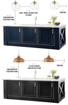 the different types of bathroom vanity tops and sinks are shown in this image, with text describing