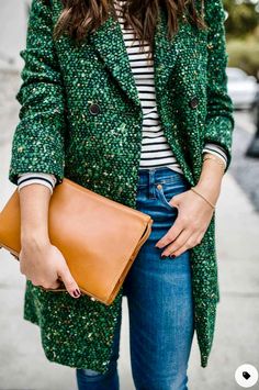 Fall Fashion Coats, Green Tweed, Clothes Winter, Green Blazer, Tweed Coat, Fall Coat, Preppy Outfit, Green Coat, Coat Outfits