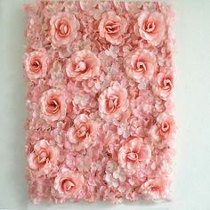 pink flowers are arranged in the shape of a square