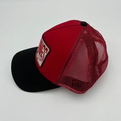 About this item Condition: Used: Seller Notes: Pre-owned item stains under brim” Brand: New Era Cap Co. is an international lifestyle brand with an authentic sports heritage that dates back 100 years. Pre & Post Season: Stanley Cup Size: One Size Color: Red Product: Shoes Team: Detroit Red Wing an Ice Hockey team based out in Detroit. It competes is in national Hockey League. Gender: Unisex Adult Retro Red Baseball Cap For Outdoor, Retro Curved Bill Snapback Hat For Sports Events, Vintage Trucker Hat With Curved Brim For Sports, Vintage Trucker Hat For Sports, Red Baseball Cap With Logo Patch, Vintage Sports Baseball Cap With Curved Bill, Classic Red Trucker Hat, Red Snapback Hat With Logo Patch And Curved Brim, Red Snapback Cap With Logo Patch