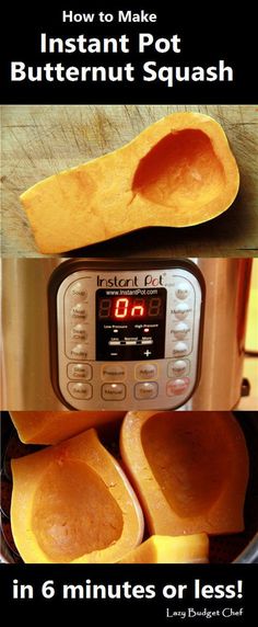 how to make instant pot butternut squash in 6 minutes or less with this recipe