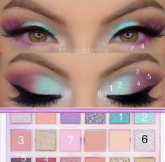 Euphoria Aesthetic, Makeup Ojos, Huda Kattan, Pastel Makeup, Eyeshadow Ideas, Makeup Pictorial, Makeup Help