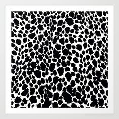 a black and white animal print is shown in the shape of a rectangle pattern