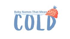 the logo for boy names that mean cold