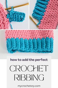 how to add the perfect crochet ribbing