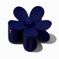 Put your hair up with a touch of flower power! This hair claw has a matte finish.Length: 3 in. / 7.62 cm.Closure: Claw clipMaterial: Plastic - Claire's Navy Flower Medium Hair Claw Cute Blue Hair Accessories For Summer, Navy Hair Accessories, Body Peel, Blue Flower Claw Clip, Blue Hair Clip, Flower Hair Claw, Crown Hair Clip, Sensitive Ears Earrings, Piercing Kit