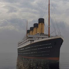 a large boat floating on top of a body of water