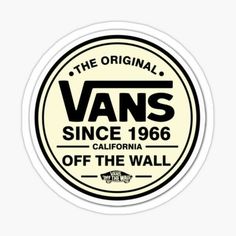 the original vans since sticker