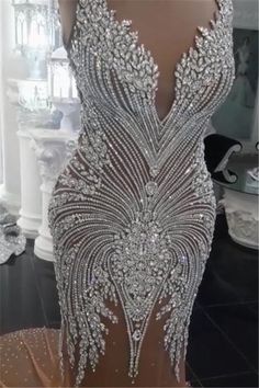 Luxurious Crystals Mermaid Wedding Dresses V Neck Backless Champagne Bridal Gowns-Ballbella डिजाइनर कपड़े, Crystal Wedding Dresses, Lace Mermaid, Wedding Dresses For Sale, Prom Dresses Online, فستان سهرة, Eye Shape, Online Wedding Dress, Crystal Wedding