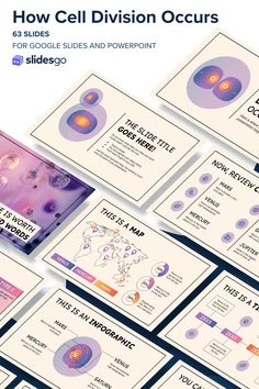 a bunch of slides that are showing how cell division occurs can be used to help people understand