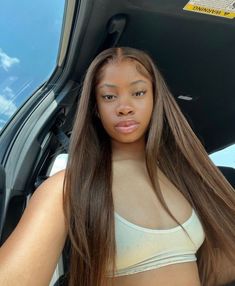 Brown Straight Hair, Frontal Wig Hairstyles, Protective Hairstyles Braids, Frontal Hairstyles, Brown Wig, Hair Collection, Front Lace Wigs Human Hair, Wigs Human Hair