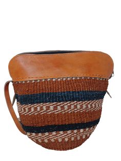 - Baskets Measure -  8" Inches length x 8" Inches Tall    - Has an inner lining to protect your valuables - Can be carried over the shoulder and has a long strap - Includes FREE shipping in the US - See more styles, colors and basket designs that you can choose from - https://etsy.me/3dJk30L Woven Bag, Sisal bag with Leather Straps, Woven  crossbody bag, African basket purse, kiondo basket, Kenyan woven bag, woven shoulder bag A popular choice for the eco-conscious shopper, these natural baskets Woven Leather Basket Shoulder Bag, Woven Leather Bucket Shoulder Bag For Market, Everyday Woven Basket Bucket Bag, Weaved Bucket Bag For Market, Woven Leather Shoulder Bag For Market, Leather Woven Shoulder Bag For Market, Handwoven Leather Basket Shoulder Bag, Everyday Use Basket Shoulder Bag With Adjustable Strap, Handwoven Leather Crossbody Shoulder Bag