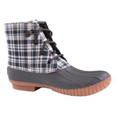 Details Experience A Rainy Day In Style With These Simply Southern Booties For Women In Plaid Grey. Featuring A Classic Duck Boot Design, Water-Resistant Uppers, Lace-Up Front, And Eye-Catching Plaid Print, These Stylish Booties Will Keep Your Feet Dry And Comfortable No Matter The Weather! Features: Simply Southern Color: Grey Women’s Booties Classic Duck Boot Design Water Resistant Uppers Easy Lace-Up Front Plaid Print Simply Southern Logo Tag On Back Of The Heel Runs True To Size Slip On Desi Simply Southern Shoes, Southern Logo, Rain Jewelry, Dune Jewelry, Booties For Women, Boot Design, Duck Boot, Boot Print, Grey Plaid