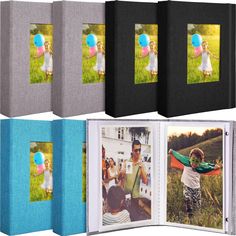 PRICES MAY VARY. 3 Colors to Choose: the package includes 6 pieces of 4 x 6 photo album in 3 colors, including black, gray and blue, various for you to choose, enough to meet your daily needs; You can also share small photo albums with your friend and family member Long Time Use: The mini photo album 4x6 is mainly made of PVC material, firm and reliable, not easy to break or tear, with linen cover, comfortable to touch, smooth on surfaces; You can put the photos into the album from its top, conv Small Scrapbook, Baby Vacation, Small Photo Albums, Mini Photo Albums, Photo Sleeve, Leather Photo Albums, Memory Album, Book Photo, Glitter Photo