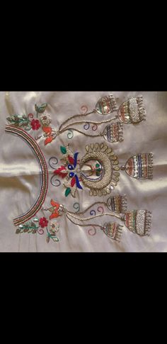 Indian Wedding Bridal Outfits, Embroidery Dresses, Embroidery Dress, Bridal Outfits, Indian Wedding, Wedding Bridal, Machine Embroidery, Embroidery, Dresses