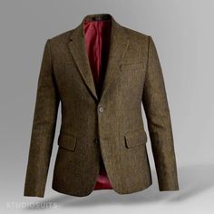 Customer Order Spotlight! Tweed Jacket commissioned by our client from Taneytown. Fabric: Haberdasher Rust Tweed, Lapel: Notch Lapel (3-3.2"), Buttons: Faux Horn Brown, Vents: Double Vent #studiosuits #tweedjacket #herringbone #tweed #jacket #menswear #mensfashion #customerorder #classyman #gentlemenchoice #closet #fashion #sartorial #bespoke #tailoring #style #vintagefashion #gentlemanstyle #browntweedjacket #winterfashion #winteroutfit #tweedcoat #classicmenswear #weekend Tailored Tweed Blazer For Work, Business Casual Tweed Blazer With Suit Collar, Tweed Blazer With Lapel Collar For Office, Tailored Tweed Sport Coat In Elegant Style, Office Tweed Blazer With Notch Lapel, Tailored Elegant Tweed Sport Coat, Office Tweed Blazer With Lapel Collar, Elegant Tweed Sport Coat With Suit Collar, Elegant Tailored Tweed Blazer