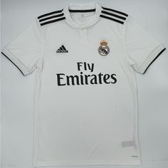 Here Is A White Adidas Real Madrid Jersey. Sizes Small, Medium, Large And Xl Available. Never Worn. Adidas White Summer Shirt, White Adidas Shirt For Summer, Real Madrid Jersey, Madrid Jersey, Streamer Dr, Adidas White, Adidas Shirt, White Adidas, Real Madrid