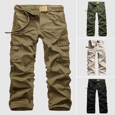 The Street Stomper Big Pockets Cargo Pants feature big pockets for maximum storage and an outdoor-oriented design perfect for completing a street-wear look with top-notch functionality. Made from durable cotton, they are both practical and comfortable. Buy all 4 colors and save $60! Product information Material: Cotton Regular Fit Combat Style Cargo Pants With Functional Pockets For Outdoor, Combat Cargo Pants With Functional Pockets For Outdoor, Outdoor Khaki Cotton Cargo Jeans, Combat Style Cotton Parachute Pants For Outdoor, Cotton Cargo Jeans With Multiple Pockets For Outdoor Activities, Cotton Cargo Jeans For Outdoor, Cotton Combat Cargo Pants For Outdoor, Khaki Cargo Jeans For Outdoor Activities, Utility Cotton Cargo Pants For Outdoor Activities