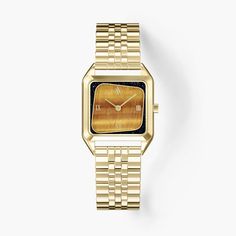 Vintage meets modern. Symmetry meets asymmetry. This is the birth of Geminus. The one-of-a-kind dial features genuine Sandstone and Tiger's Eye. Free shipping Minimalist Watch Women, Eye Movement, Vintage Meets Modern, Unisex Looks, Crystal Water, Watches Unique, Tiger's Eye, Minerals Crystals, Vintage Summer