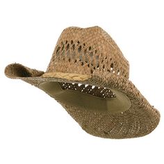 Coyote Bob Straw Cowgirl Hat, Cow Hat, Mens Cowboy Hats, Leather Cowboy Hats, Outback Hat, Mens Hats Fashion, Straw Cowboy Hat, Western Hats, Cowgirl Hats