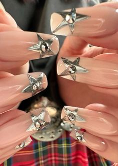 Nail Poses, Christmas Y2k, Mens Nails, Pointed Nails, Y2k Nails, Nail Designs Glitter