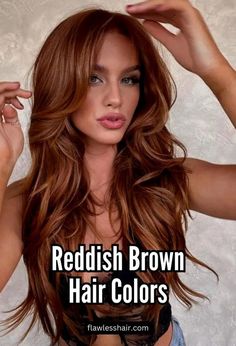 What do you get when you mix earthy browns with fiery reds? Rich and warm reddish brown hair colors that are both sultry and cozy. The range of shades varies in intensity and depth, giving Reddish Brown Hair Color, Copper Brown Hair, Hair Colour For Green Eyes, Amber Hair, Reddish Brown Hair, Red Brown Hair, Dye Ideas, Hair Color Auburn, Auburn Hair